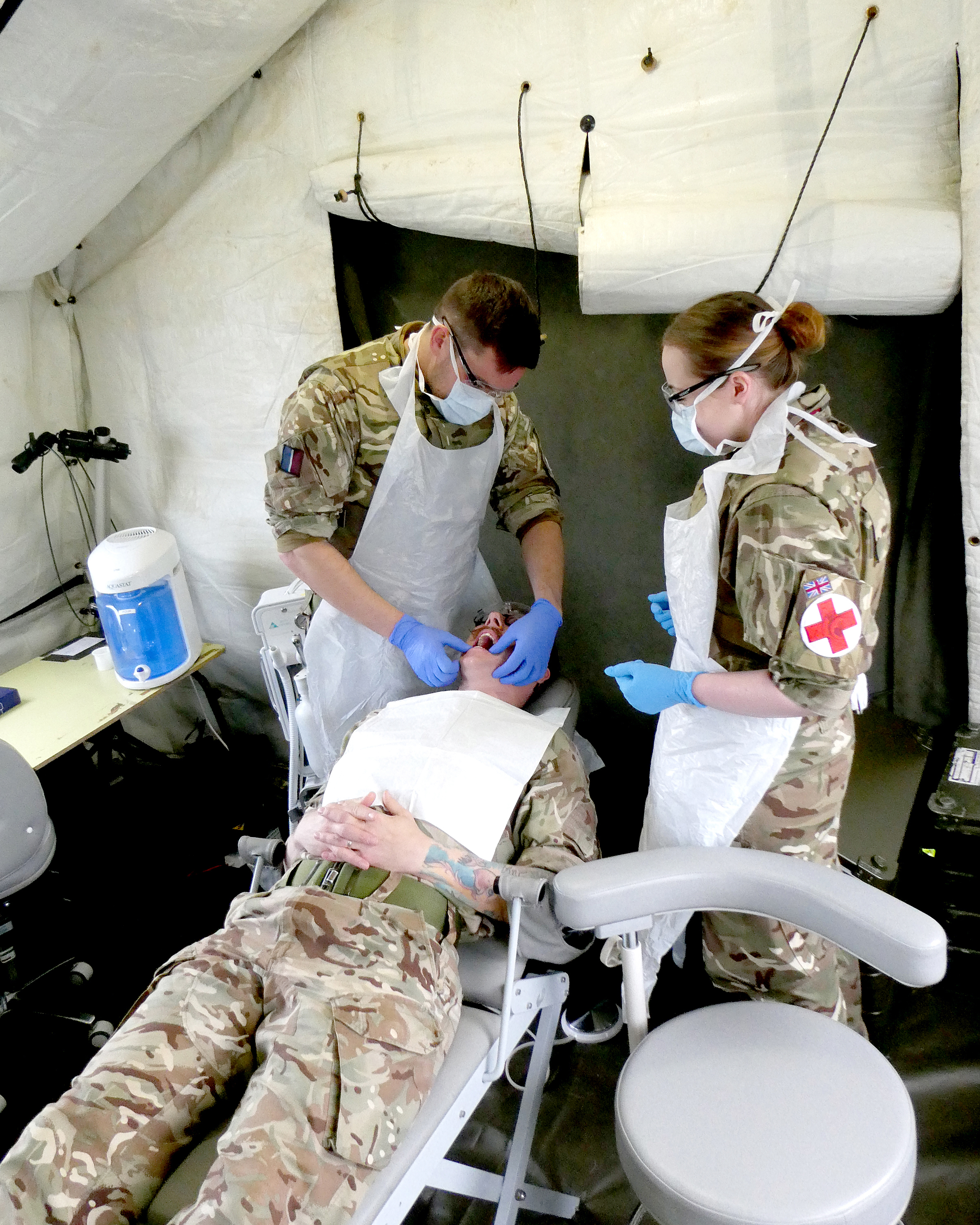 Engineers and logisticians from Royal Air Force Wittering, participated with other Force Elements from Global Enablement, in the inaugural Exercise AUXILIUM FORT.